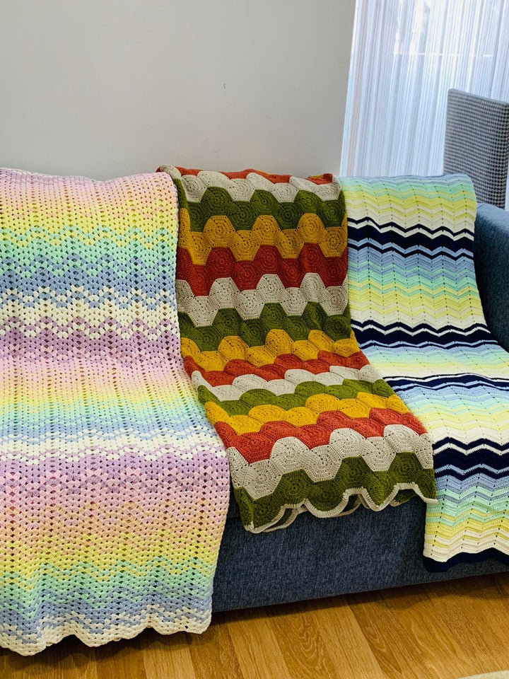 Chevron Blanket, Chevron Afghan, Crochet Blanket, Chevron Bedding, Crochet Afghan, Large Afghan, Bedding Custom Blanket