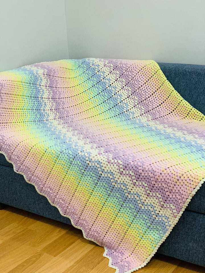 Crochet Blanket, Chevron Blanket, Rainbow Chevron Afghan, Crochet, Chevron Bedding, Crochet Afghan, Large Afghan, Bedding Custom Blanket