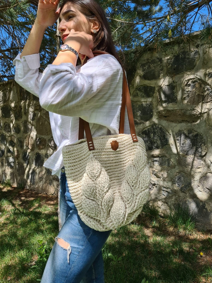 Crochet Shoulder Bag, Crochet Macrome Bag, Boho Bag, Crochet Purse, Retro Bag, Hippie Bag,Afgan Crochet, Vintage Style