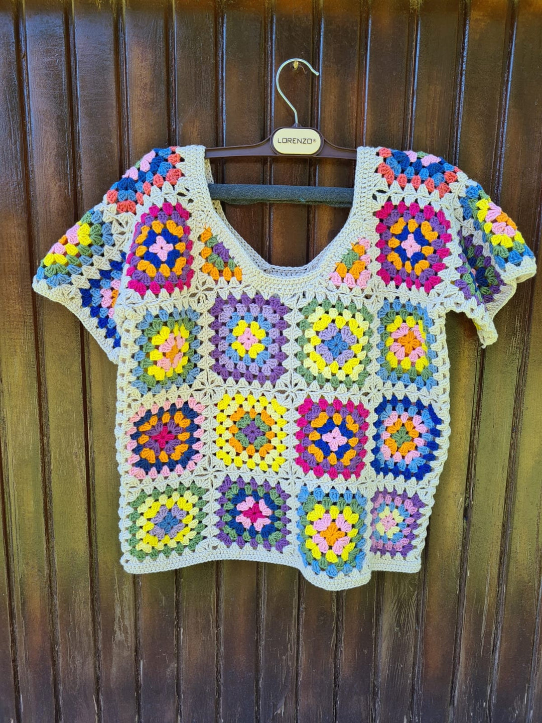 Granny Square Boho Top, Crochet, Sweater Women Fashion, Patchwork Sweater, Knitted Crochet, Boho Style Sweater, Hippie Festival