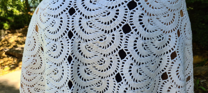 White Wedding Crochet Summer Shawl, bridal Knitted Shawl, Women Scarf, Knit Women Cotton Shawl, Cotton Wrap, Knit shawl cotton