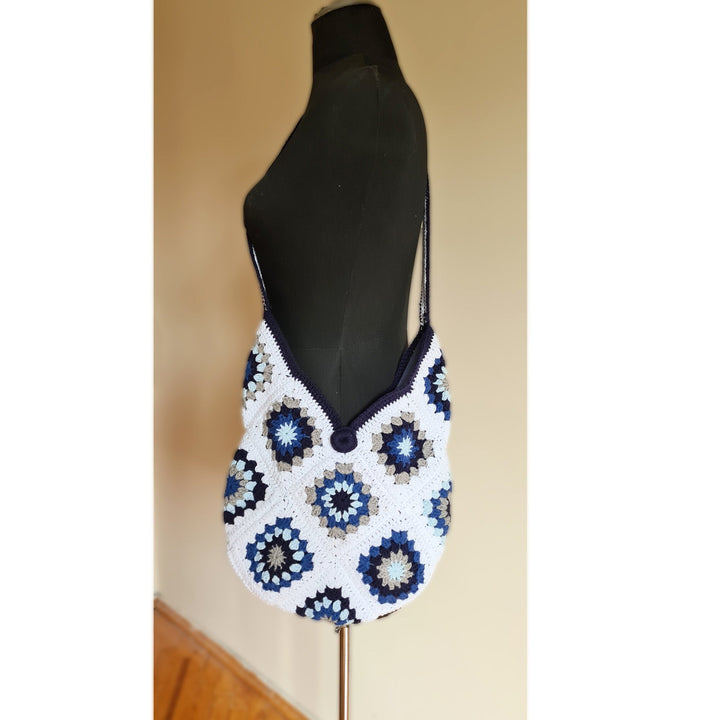 Crochet Shoulder Bag, Crochet Crossbody Bags, Crcohet HandKnit, Grannysquare Bag, Granny Square Bag, Crochet Bag, Crochet Purse