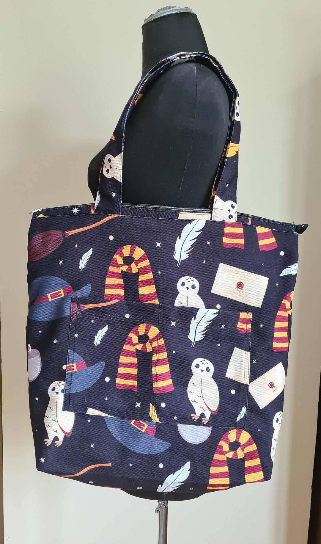 Ready to Ship Fabric owl shoulder bag, Fabric hobo bag, Fabric tote bag, Cute magic Fabric Bag, Owl print Shoulder bag, Owl Design Purse