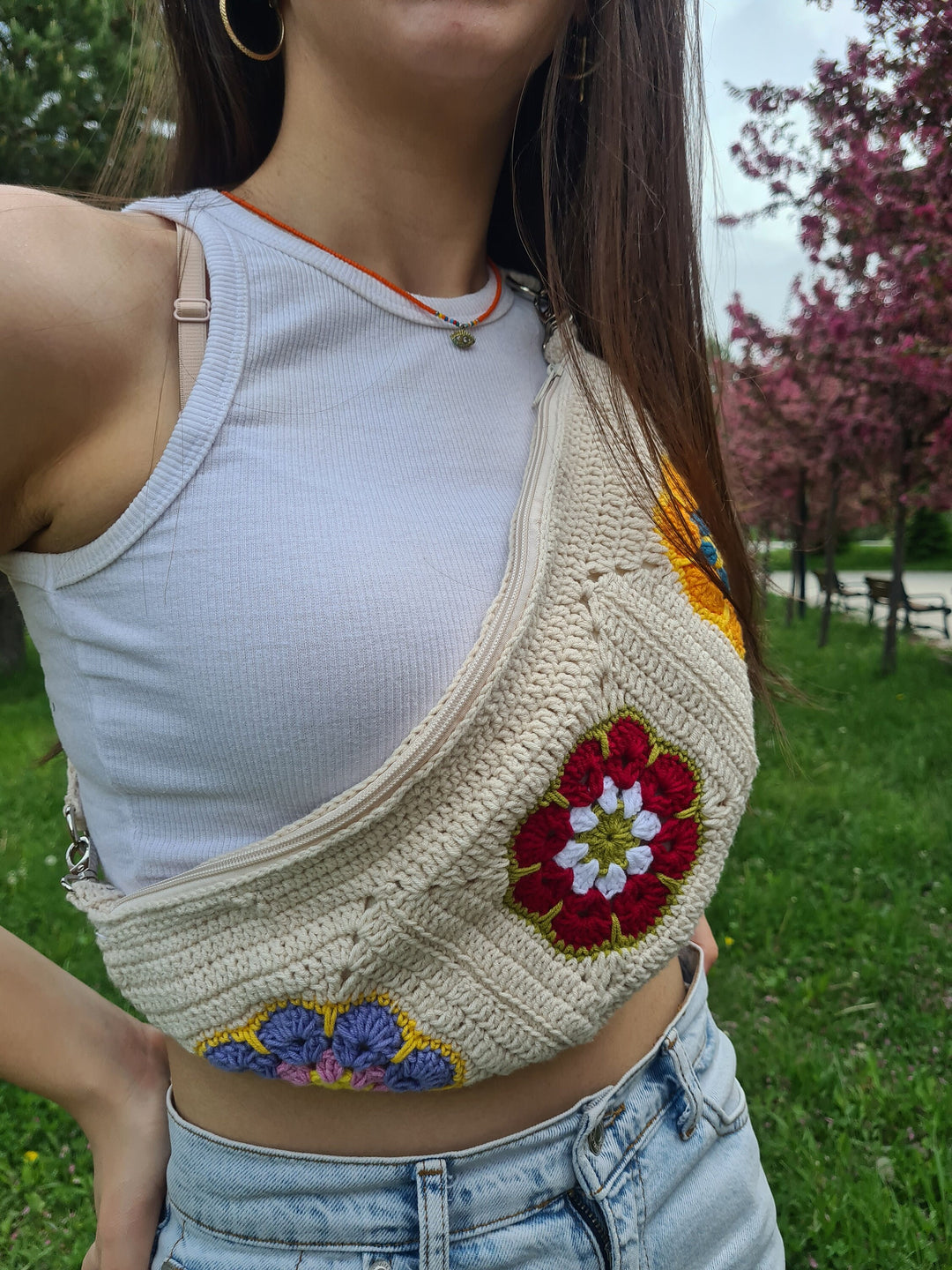 African Flowers Fanny bag