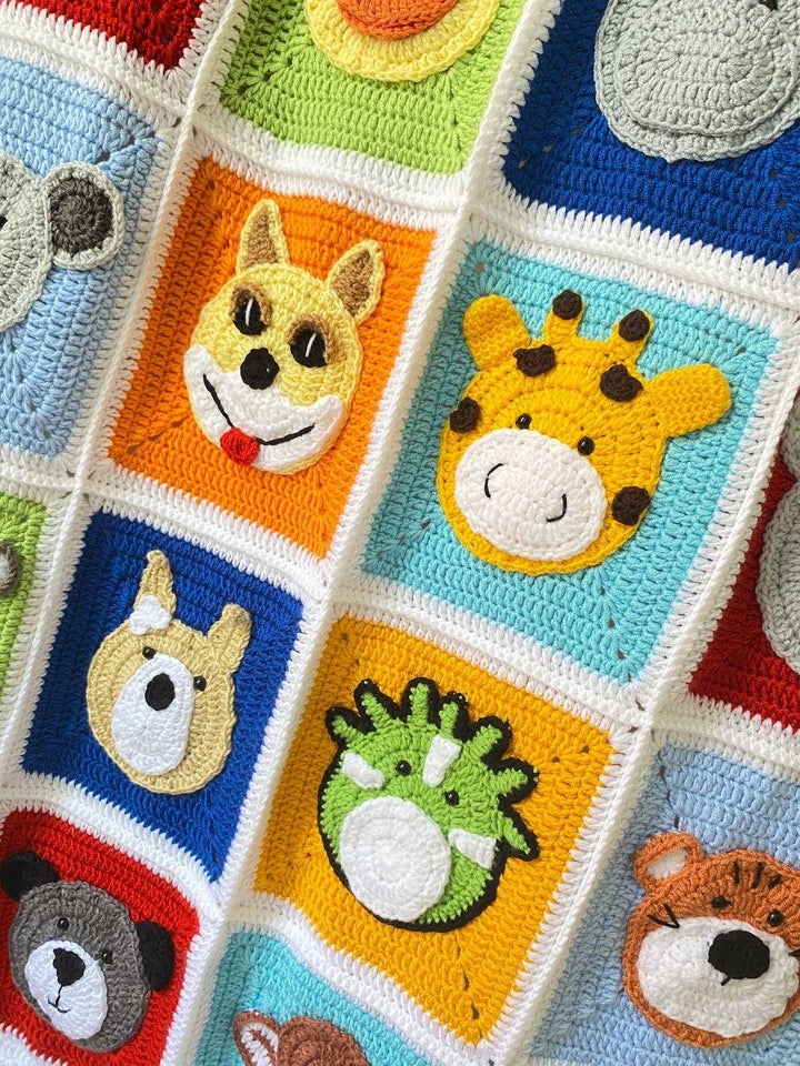 Crochet Animal Baby Blanket