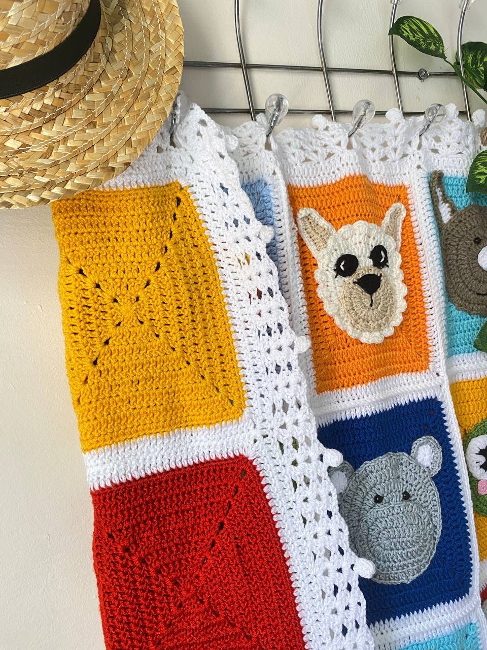 Crochet Animal Baby Blanket