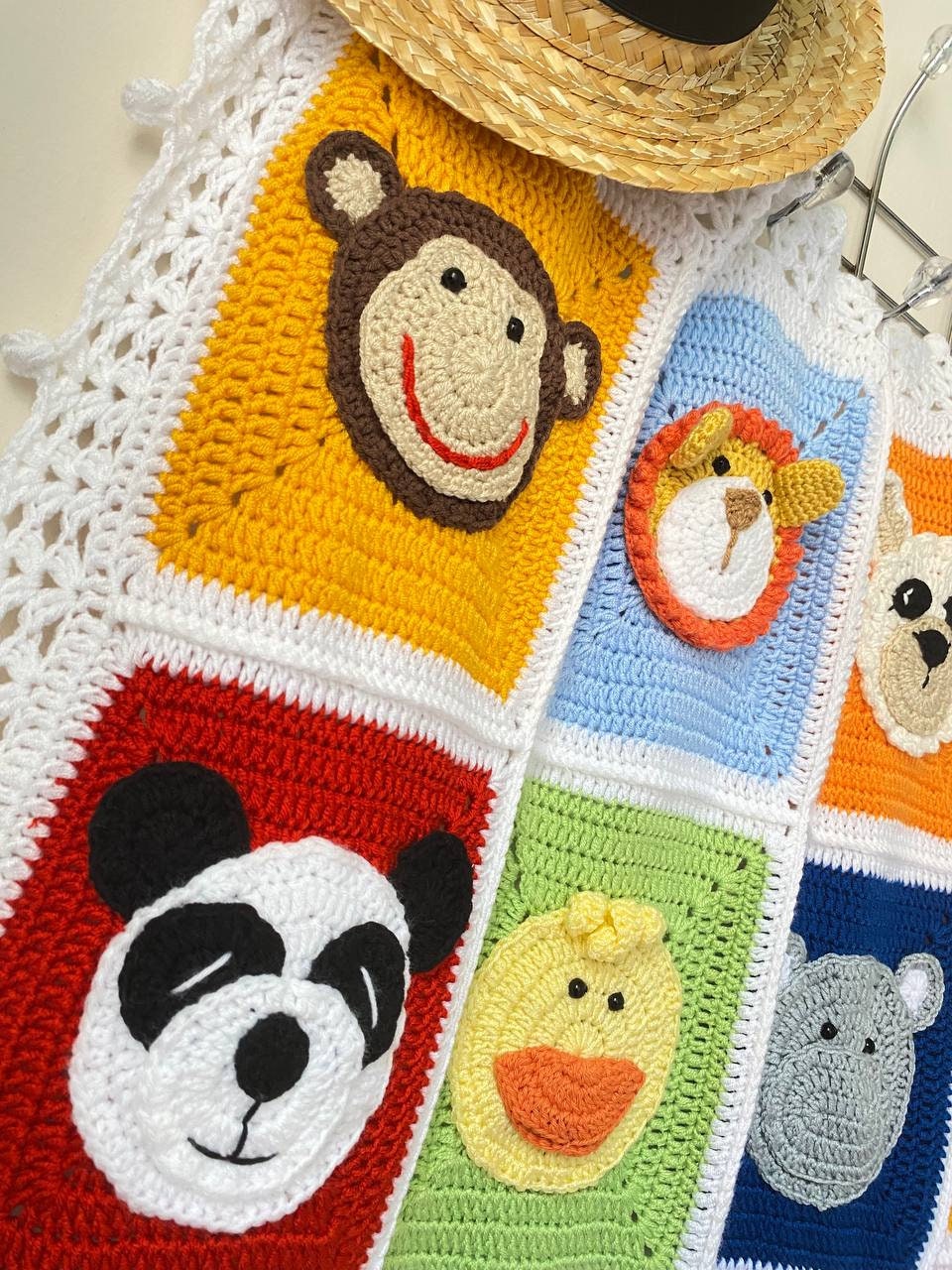 Crochet Animal Baby Blanket