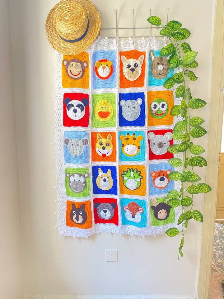 Crochet Animal Baby Blanket