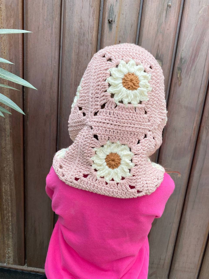 Pink Crochet Kids Balaclava