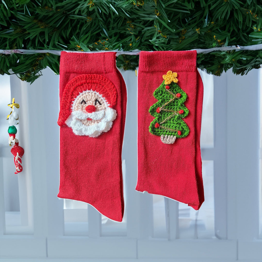 Ready to ship Santa Christmas Stocking, Christmas socks, Christmas Stocking New Year Socks, Women Sock, New Year Gift, Christmas Gift