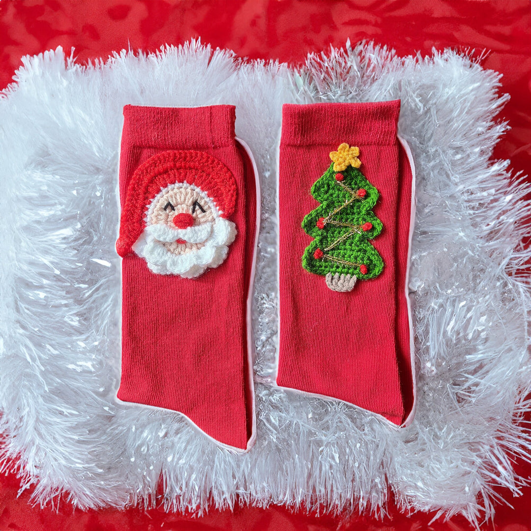 Ready to ship Santa Christmas Stocking, Christmas socks, Christmas Stocking New Year Socks, Women Sock, New Year Gift, Christmas Gift